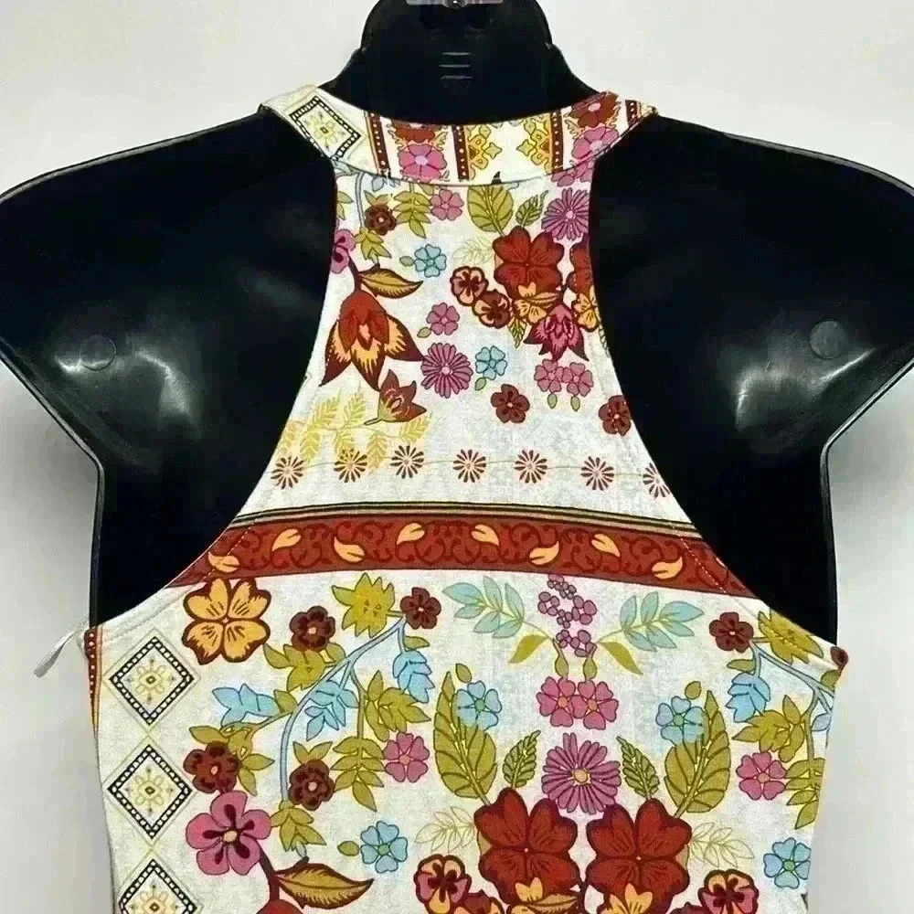 H&M long maxi Coachella dress halter top six - Picture 4 of 6